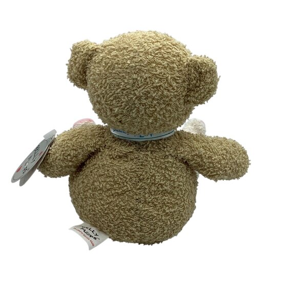 Prestige Belly Flops Plumpo Beige Bear Terry Plush Bunny Slipper Stuffed Animal - Picture 7 of 10